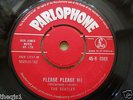 Beatles Please Please Me 1st Press UK 45 7  Red Label V/G Plus condition