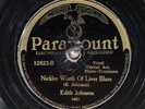 78 RPM -- Edith Johnson, Paramount 12823, V  Blues / Jazz