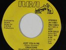 70s Soul 45 CREATORS Just You & Me on RCA promo