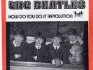 Beatles US 45 How Do You Do It / Revolution with Picture Sleeve Blue Vinyl