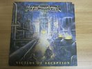 HEATHEN - VICTIMS OF DECEPTION VINYL LP 1991 INSERT