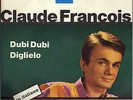 CLAUDE FRANCOIS DIGLIELO / DUBI DUBI RARE ITALY 45 SINGLE STICKER PROMO + INSERT