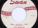 BEATLES-She Loves You NM- b/w I'll Get You Swan 4152, Sept 1963 DARK RED TITLES