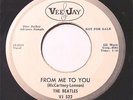 BEATLES - FROM ME TO YOU, B&W DJ VEE-JAY LBL,W/SLEEVE (120125660888)