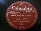 EDITH PIAF bravo pour le clown / les amants de venise COLUMBIA 78