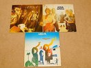 3 x ABBA ORIGINAL PRESS VINYL LP - WATERLOO, ABBA, THE ALBUM - GOOD CONDITION