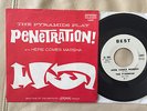THE PYRAMIDS PLAY PENETRATION B/W HERE COMES MARSHA PROMO WLP BEST-13002 45RPM