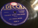 BLUES Pre War KID PRINCE MOORE Decca 7539 Talkin Bout the Stuff E to E+