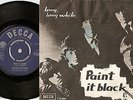 THE ROLLING STONES PAINT IT BLACK & LONG WHILE DANISH PS+45 1966 MOD BEAT R&B