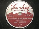 Larry Birdsong  Vee-Jay 254  I'm Pleading Just For You b/w If You Don't Want Me