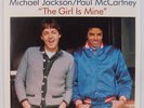 MICHAEL JACKSON & PAUL McCARTNEY: Girl is Mine RED WAX Colored UK 45 NM Super