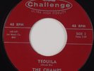 THE CHAMPS: Tequila / Train to Nowhere CHALLENGE R&B Orig NEAR MINT Stock 