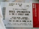 1x GA Ticket - Bruce Springsteen - FRIDAY 3RD JUNE 2016 - Ricoh Arena, Coventry