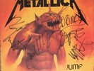 Metallica Autographed Jump in the Fire 12