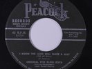 ORIGINAL FIVE BLIND BOYS: I Know The Lord Will Make A Way 45 Black Gospel