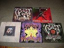 THE CULT 5- LP/EP LOT-ELECTRIC-SONIC TEMPLE-WILDFLOWER-LOVE REMOVAL-ROCK LPS