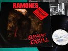 Ramones - Brain drain BRAZIL ONLY RARE 1st Press LP STICKER On Cover Chrysalis