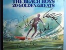 BEACH BOYS 20 GOLDEN GREATS ORIG '76 UK LP AUTOGRAPHED BY CARL WILSON +3 B/BOYS
