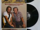 MERLE HAGGARD w/ George Jones Willie Nelson Orig EPIC 3LP Country Vinyl Set NM-
