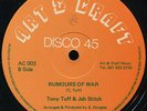 Tony Tuff & Jah Stitch - Rumours Of War UK Art & Craft 12