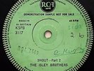 THE ISLEY BROTHERS - Shout Part 2 .. 1959 s/sided  DEMO Uk RCA 45rpm