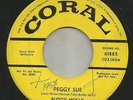 ROCKABILLY -- BUDDY HOLLY --PEGGY SUE  -HEAR - 1957 PROMO CORAL