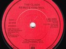 THE CLASH SINGLE REMOTE CONTROL / LONDON'S BURNING CBS 5293 ROCK IRISH PRESSING