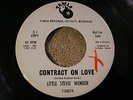 LITTLE STEVIE WONDER Tamla PROMO Contract on Love / Sunset Motown Doo Wop R&B 45