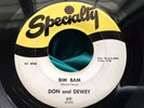 OG R&B Rocker 45 : Don and Dewey   Justine   Bim Bam   Specialty 631