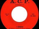 THE ILLUSIONS - 1966 FLORIDA MOD GARAGE 45 on 1st LABEL A.C.P. - I KNOW - HEAR