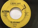 PRIMITIVE RARE OHIO GARAGE 45/ CRESCENDOS 