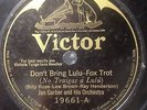 Jan Garber DON'T BRING LULU / WAITIN' FOR THE MOON 1925 pre war VICTOR 19661