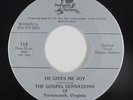 Sweet Soul Gospel 45 - Gospel Sensations - He Gives Me Joy - Pinewood - VG++ mp3