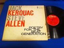 Jack Kerouac Steve Allen-POETRY FOR THE BEAT GENERATION Orig LP Hanover 5000