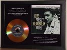 ELVIS PRESLEY 'HEARTBREAK HOTEL' SIGNED GOLD PRESENTATION DISC