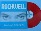 ROCKWELL - MICHAEL JACKSON RARE MEXICAN RED MAXI SINGLE SOMEBODY'S WATCHING ME