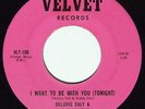 DELORIS EALY & THE KENYATTAS I Want To Be With You 45 on Velvet Northern Soul M-