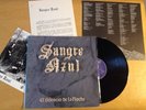 SANGRE AZUL , EL SILENCIO DE LA NOCHE LP CON FOTO Y HOJAS PROMOCIONALES