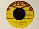 EARLY Johnny Ace With The Beale Streeters Duke 102 Follow The Rule and My Song