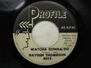 HAYDEN THOMPSON Watcha Gonna Do PROFILE Rare Rockabilly 45 HEAR
