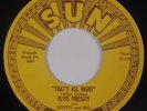 ELVIS PRESLEY: That’s All Right / Blue Moon of Kentucky SUN 209 ’73 NM 45 