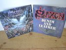 SAXON 2 X VINYL RECORD ALBUM DENIM & LEATHER ROCK THE NATIONS MINT CONDITION