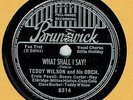 JAZZ 78 : BILLIE HOLIDAY W/ TEDDY WILSON ORCH ON BRUNSWICK 8314
