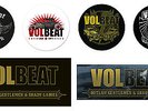 7er Set VOLBEAT SEAL THE DEAL OUTLAW GENTELMEN Autoaufkleber Sticker Aufkleber