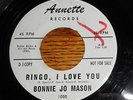 Rare BONNIE JO MASON 45 RINGO I LOVE YOU/BLUES CHER ANNETTE PHIL SPECTOR WLP 