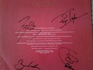 Queen The Works album sleeve signed by all band members