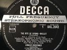 SXL 2042 BB WBG, Stravinsky; Rite Of Spring, Ansermet Decca Lp, First Pressing