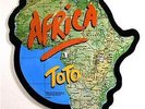 toto africa vinyl single in shape of africa