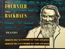 BRAHMS CELLO SONATAS 1 & 2 {FOURNIER/BACKHAUS}  LONDON LL1264 ffrr 4A/1A LP *EX*