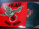 FEAR MORE BEER LP PUNK RESTLESS LABEL 1985 W/ INSERT NM VINYL